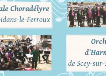 Concert Choradélyre avec l&#039;Harmonie de Scey-sur-Saône