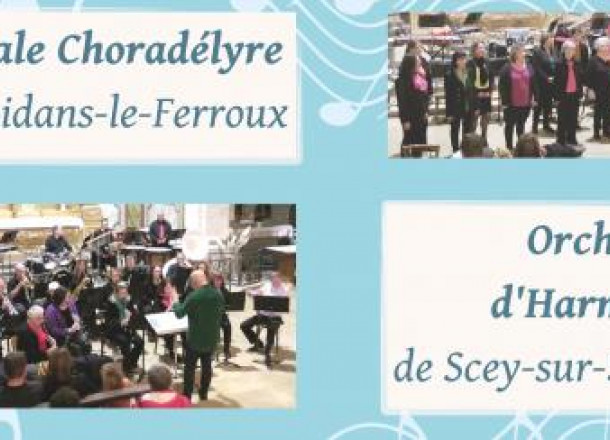 Concert Choradélyre avec l&#039;Harmonie de Scey-sur-Saône