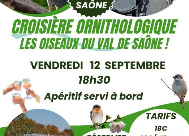 Croisire apritive : Les oiseaux du Val de Sane
