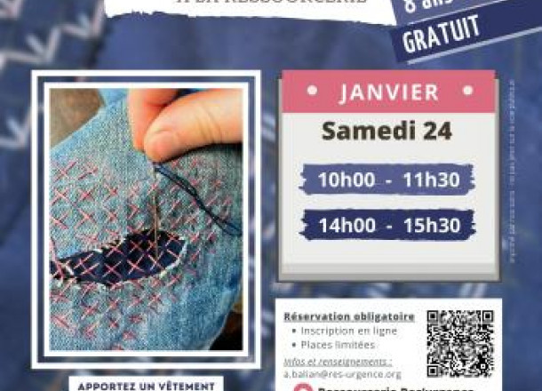 Atelier : Sashiko - r�parer ensemble